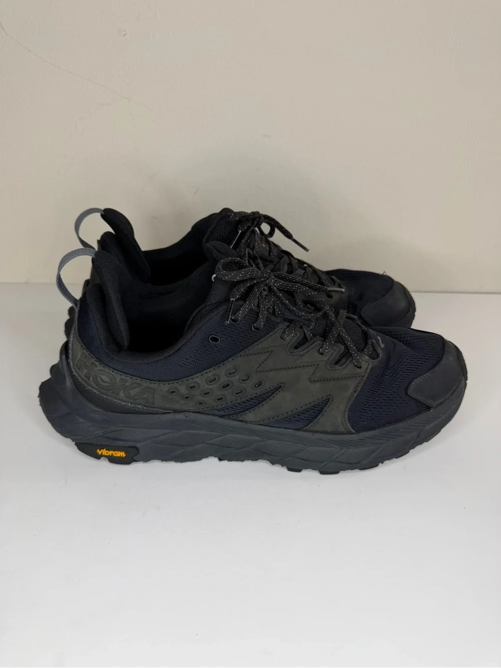 Hoka One One Anacapa Breeze Low Men's Size 13D Lace Up Black Hiking Shoes
